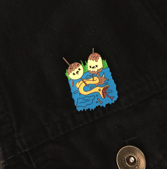 PB's rock Enamel Pin