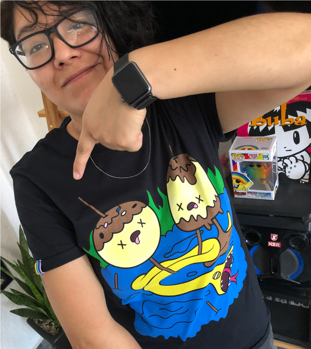 PB's rock T-shirt