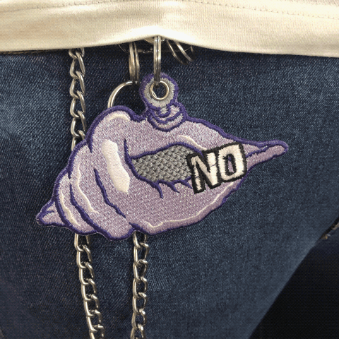 Llavero Bordado "Caracola Mágica"